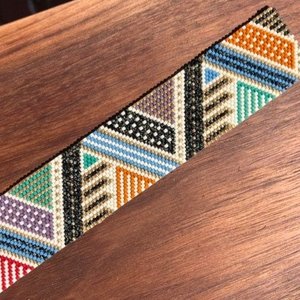 Peyote Stitch Beaded Bracelet Pattern by Bead with Bugs, October Chill, PDF Pattern