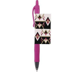 Peyote Stitch Beaded Pen Wrap Pattern, Opposites Attract (PDF Pattern)