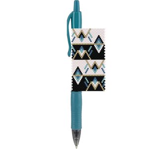 Peyote Stitch Beaded Pen Wrap Pattern, Opposites Attract (PDF Pattern)