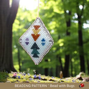 3D Peyote Stitch Beaded Pod Pattern, Autumn Winds (PDF Pattern)