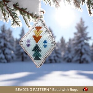 3D Peyote Stitch Beaded Pod Pattern, Autumn Winds (PDF Pattern)