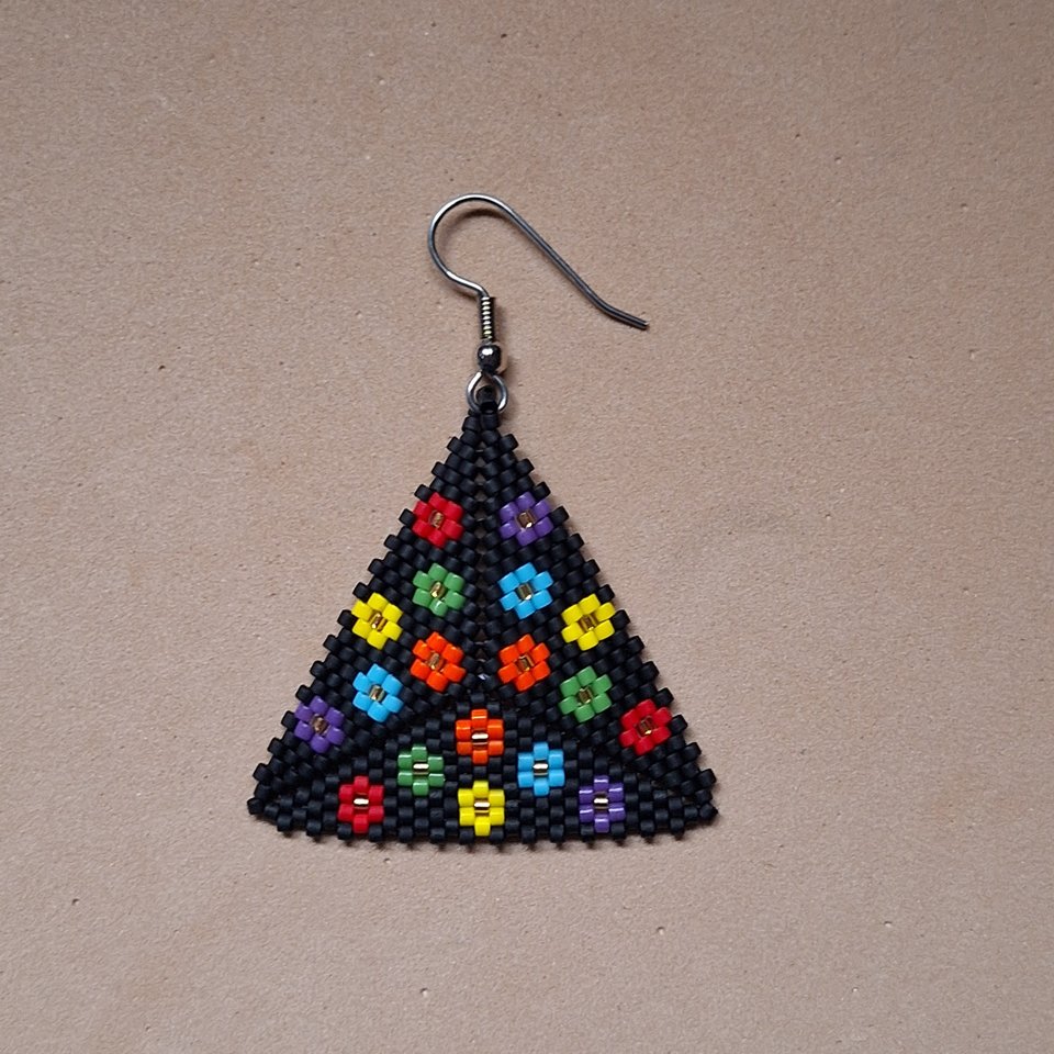3D Peyote Stitch Beading Pattern: FLOWER POWER by Bead with Bugs
