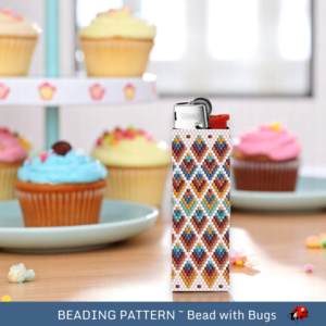 FOUR SEASONS:  Peyote Stitch Beaded Lighter Cover by Bead with Bugs