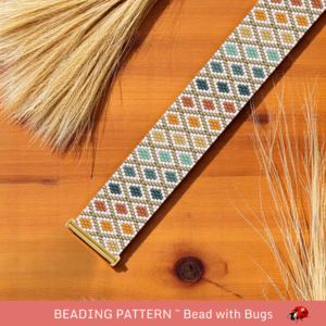 BOREAL FOREST: A Peyote Stitch Beaded Bracelet Pattern by Bead with Bugs