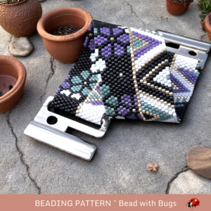 CRAZY ABSTRACT:  A Peyote Stitch Beaded Bracelet Pattern by Bead with Bugs