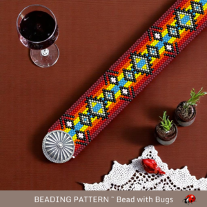 DANCING WATER: A Peyote Stitch Beaded Bracelet Pattern by Bead with Bugs
