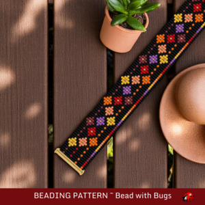 EMBERS:  A Loom Beaded Bracelet Pattern by Bead with Bugs