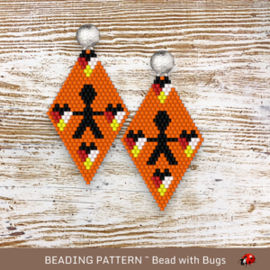 EVERY CHILD MATTERS:  Brick Stitch Beaded Earrings Pattern by Bead with Bugs