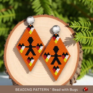 EVERY CHILD MATTERS:  Brick Stitch Beaded Earrings Pattern by Bead with Bugs