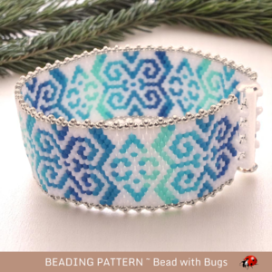 GO PLACIDLY:  A Peyote Stitch Beaded Bracelet Pattern by Bead with Bugs