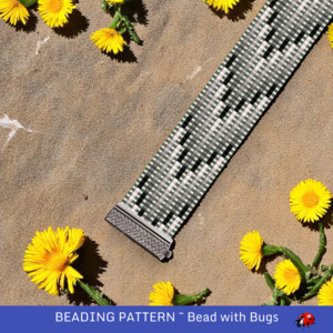 SHIFTING SHADOWS:  A Loom Beaded Bracelet Pattern by Bead with Bugs
