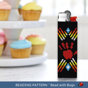 SILENCED:  Peyote Stitch Beaded Lighter Cover by Bead with Bugs