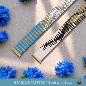 WAVES:  A Loom Beaded Bracelet Pattern by Bead with Bugs