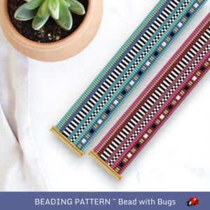 DECO:  A Loom Beaded Bracelet Pattern by Bead with Bugs