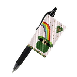 POT OF GOLD:  Peyote Stitch Beaded Pen Wrap by Bead with Bugs