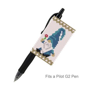 FLOWER GNOME: Peyote Stitch Beaded Pen Wrap by Bead with Bugs