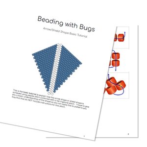 KITE SHAPE EARRING: A Beaded Shape Tutorial by Bead with Bugs