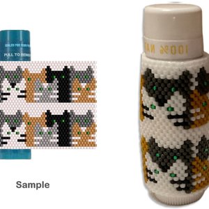 I LOVE YOU:  Beaded Lip Balm Cover by Bead with Bugs