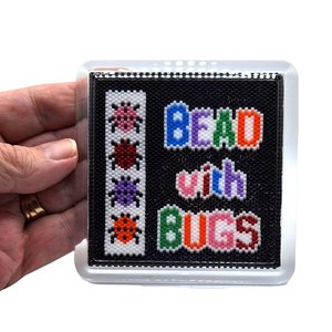 CANADIAN FLAG : Peyote Stitch Beaded Coaster Pattern by Bead with Bugs
