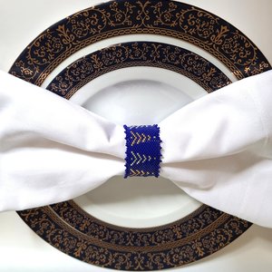 WINTER TREES:  Beaded Napkin Ring Pattern by Bead with Bugs