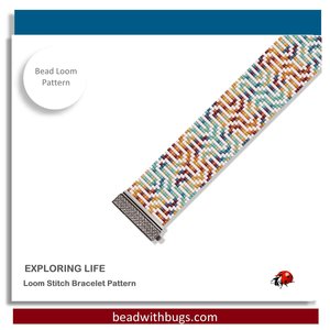Loom Beaded Bracelet Pattern by Bead with Bugs, EXPLORING LIFE, PDF