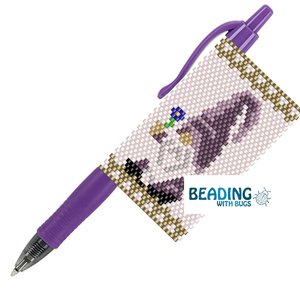 FLOWER GNOME: Peyote Stitch Beaded Pen Wrap by Bead with Bugs
