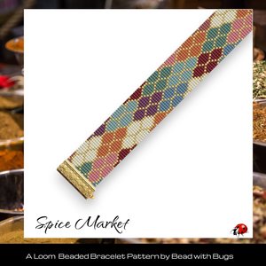 Loom Beaded Bracelet Pattern by Bead with Bugs, SPICE MARKET, PDF