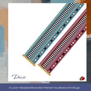 Loom Beaded Bracelet Pattern by Bead with Bugs, DECO, PDF