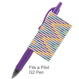 Peyote Stitch Beaded Pen Wrap by Bead with Bugs, BATIK STRIPES, Beaded Pen Wrap for Pilot G2 Pen