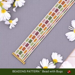 Loom Beaded Bracelet Pattern by Bead with Bugs, CHANGING SEASONS, PDF