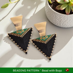 CLASSIC LINES : 3D Peyote Stitch Beading Pattern by Bead with Bugs