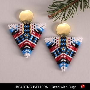 Engaging : 3D Peyote Stitch Beading Pattern by Bead with Bugs