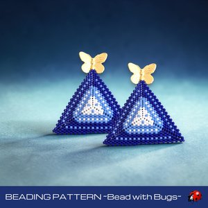 ROYAL SPLASH : 3D Peyote Stitch Beading Pattern by Bead with Bugs