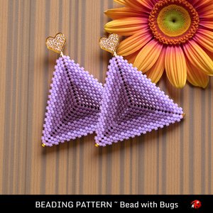 GLOWING: 3D Peyote Stitch Beading Pattern by Bead with Bugs