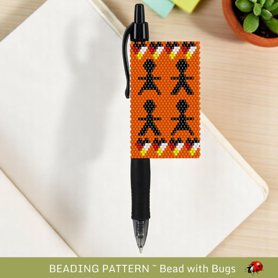 EVERY CHILD MATTERS: Peyote Stitch Beaded Pen Wrap by Bead with Bugs
