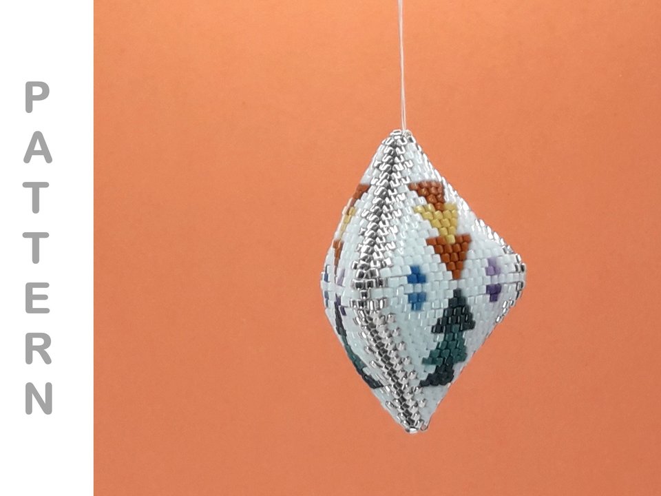 AUTUMN WINDS: 3D Peyote Stitch Beaded Pod Pattern by Bead with Bugs