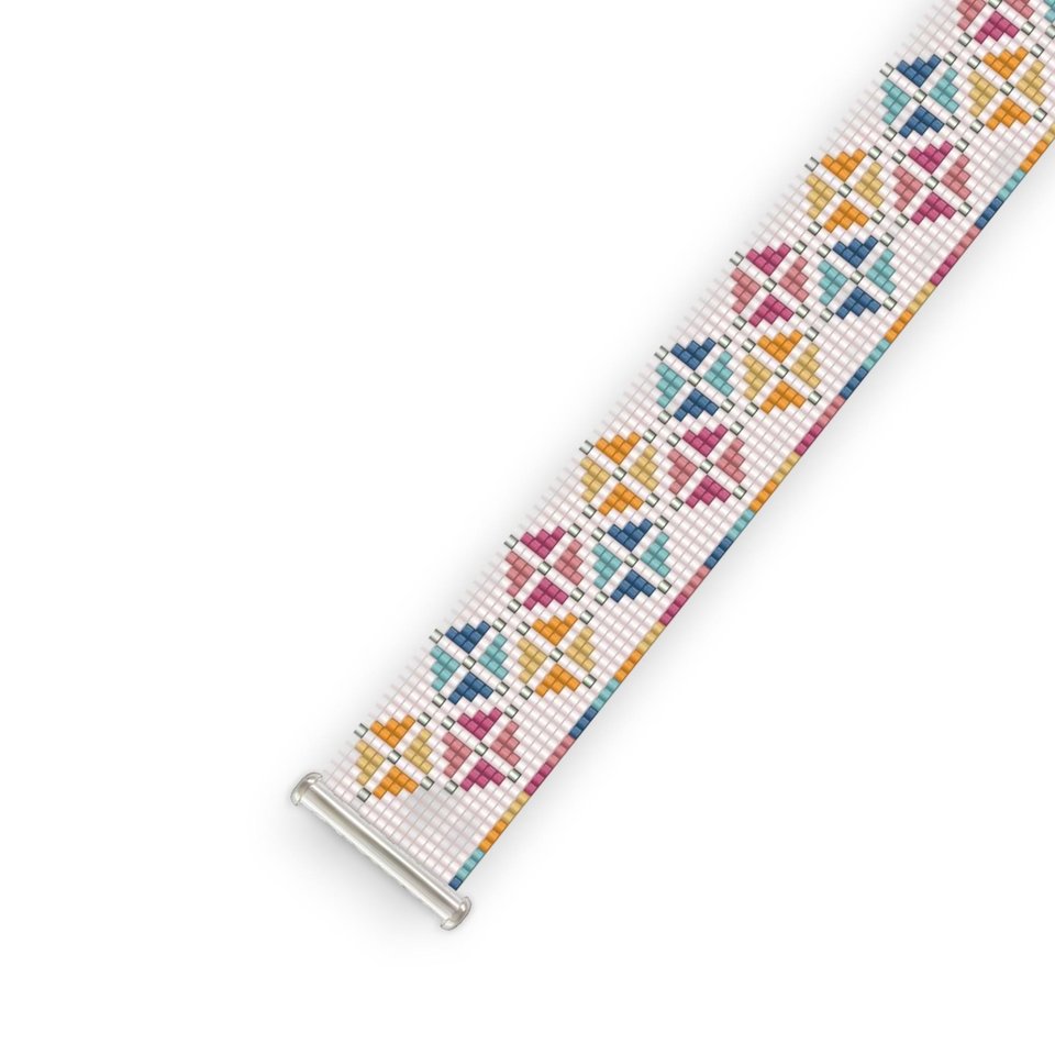 Loom Beaded Bracelet Pattern by Bead with Bugs, FLY A KITE, pdf