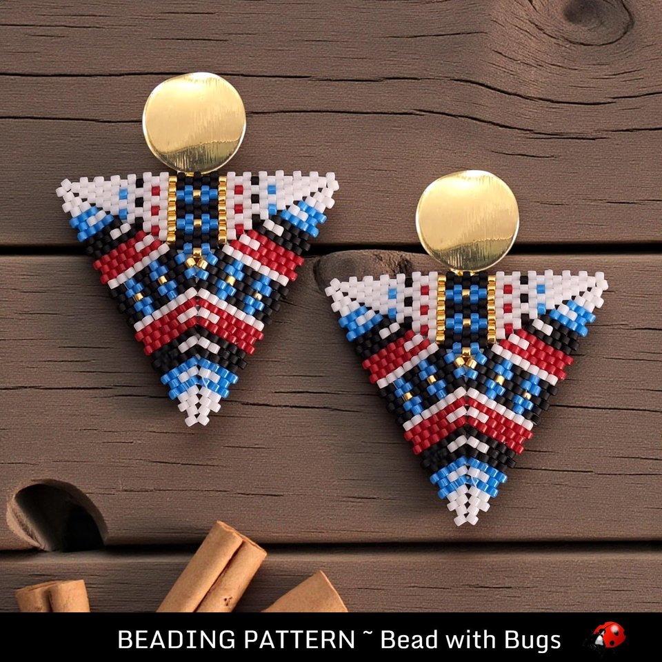 Engaging : 3D Peyote Stitch Beading Pattern by Bead with Bugs