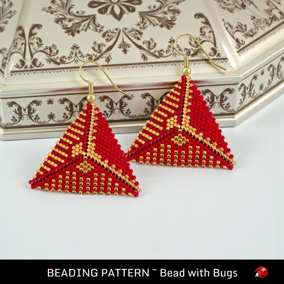 ELEGANCE: 3D Peyote Stitch Beading Pattern by Bead with Bugs