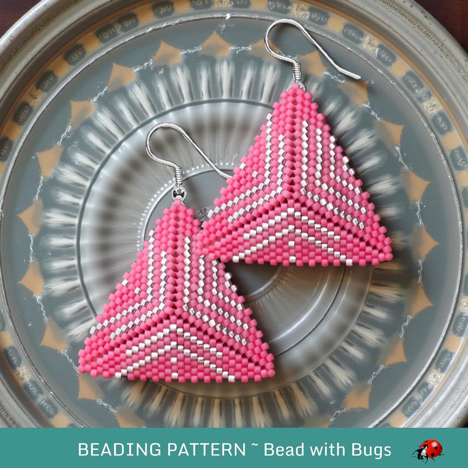 PINK ICE: 3D Peyote Stitch Beading Pattern by Bead with Bugs