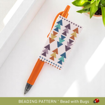 AUTUMN WINDS: Peyote Stitch Beaded Pen Wrap by Bead with Bugs
