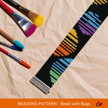CARNABY STREET:  A Loom Beaded Bracelet Pattern by Bead with Bugs