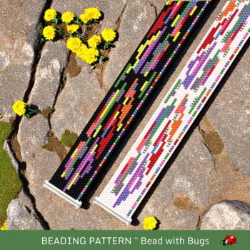 CELEBRATIONS: A Peyote Stitch Beaded Bracelet Pattern by Bead with Bugs
