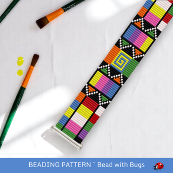 NONSENSE:  A Loom Beaded Bracelet Pattern by Bead with Bugs