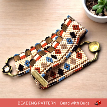 AUTUMN FAIR: A Peyote Stitch Beaded Bracelet Pattern by Bead with Bugs