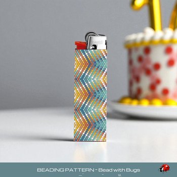 Peyote Stitch Beaded Lighter Cover, HYPNOTIC by Bead with Bugs