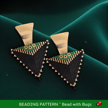 CLASSIC LINES : 3D Peyote Stitch Beading Pattern by Bead with Bugs
