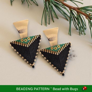 CLASSIC LINES : 3D Peyote Stitch Beading Pattern by Bead with Bugs