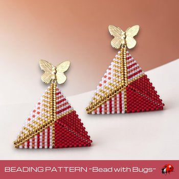 SUMMER WAVE : 3D Peyote Stitch Beading Pattern by Bead with Bugs