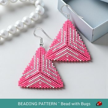 PINK ICE: 3D Peyote Stitch Beading Pattern by Bead with Bugs